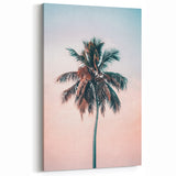 Tropical Wall Art – Sunset Palm Tree for Relaxing Summer Vibes