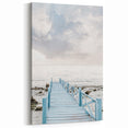Summer Wall Art – Tranquil Blue Pier Leading to the Ocean