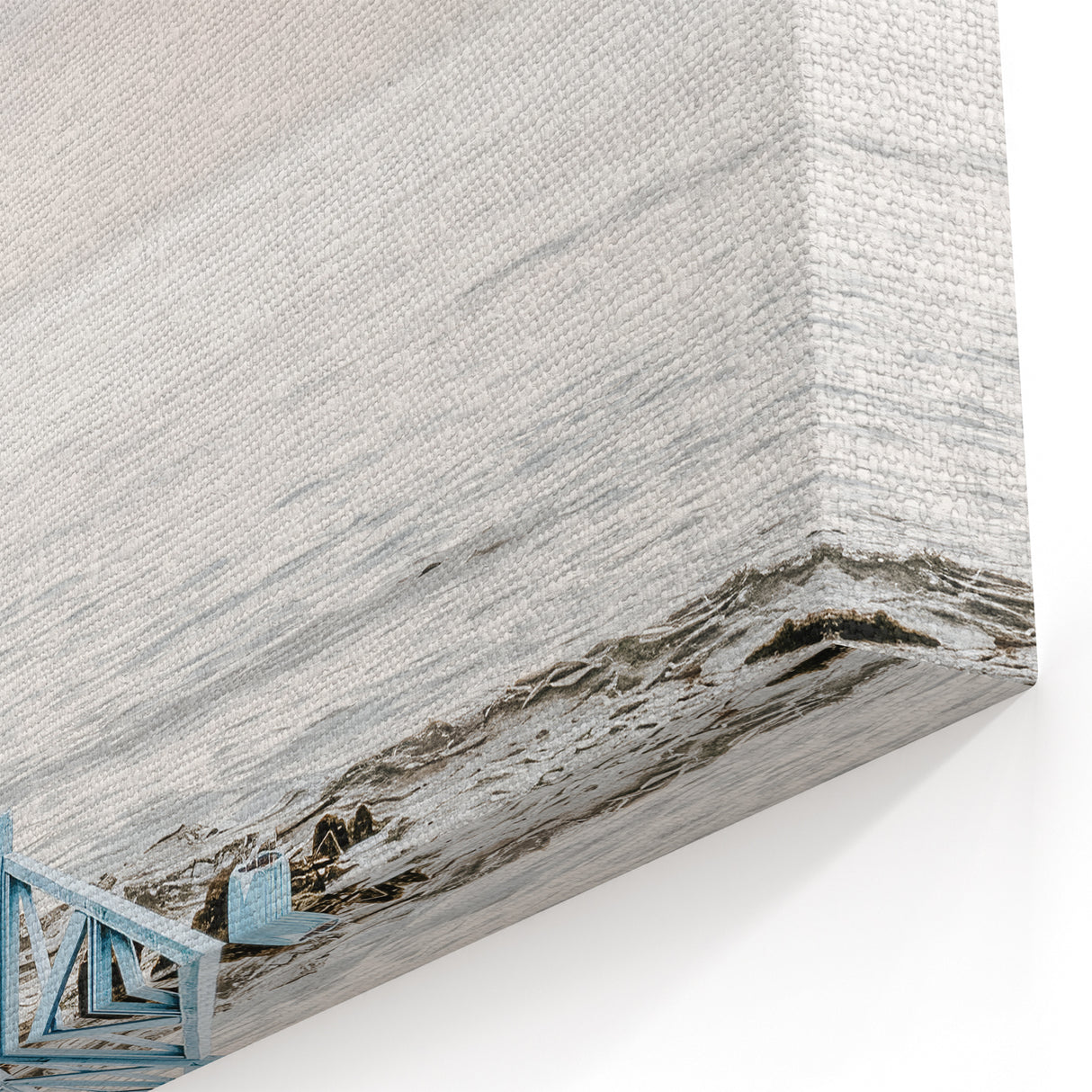 Summer Wall Art – Tranquil Blue Pier Leading to the Ocean