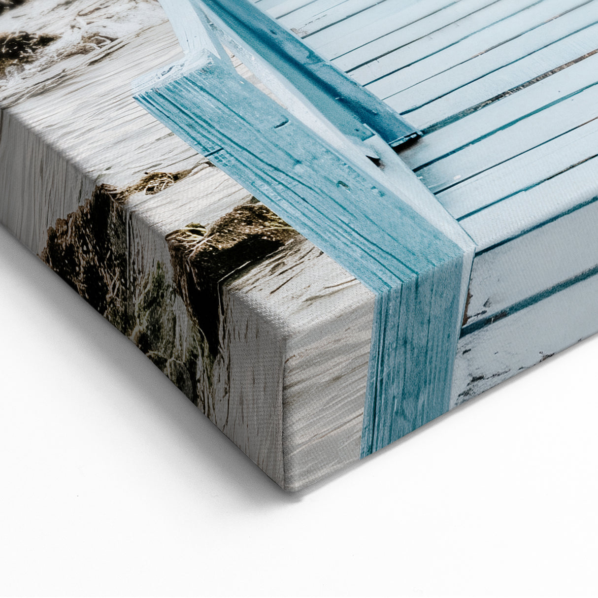 Summer Wall Art – Tranquil Blue Pier Leading to the Ocean