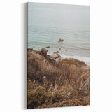 Summer Landscape Art – Coastal Cliff and Ocean Serenity