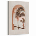 Summer Wall Art – Tropical Palm Sunset Canvas Print