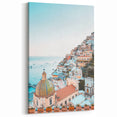 Tropical Wall Art – Mediterranean Coastal Village Print