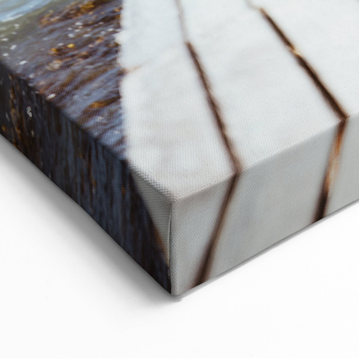 Beach Decor Prints – Rustic Wooden Pier and Ocean Canvas