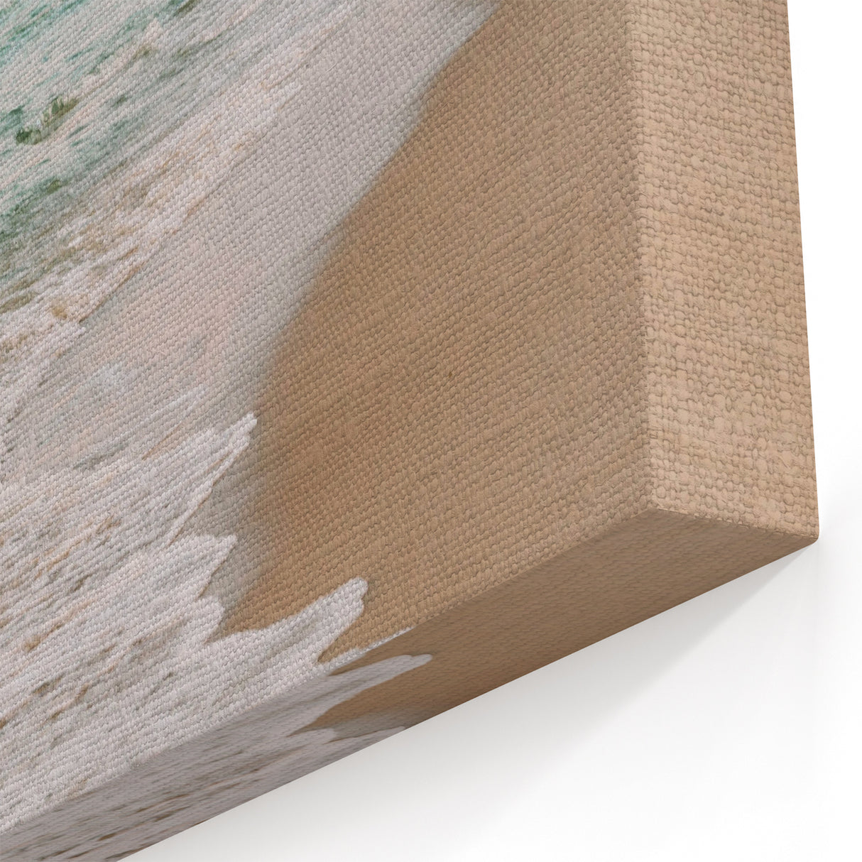 Beach Decor Prints – Gentle Waves on Golden Shore Canvas