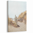 Summer Landscape Art - Coastal Sand Dune Wooden Path Canvas