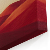 Rolling Fields Canvas Art - Dramatic Red Field Landscape Print