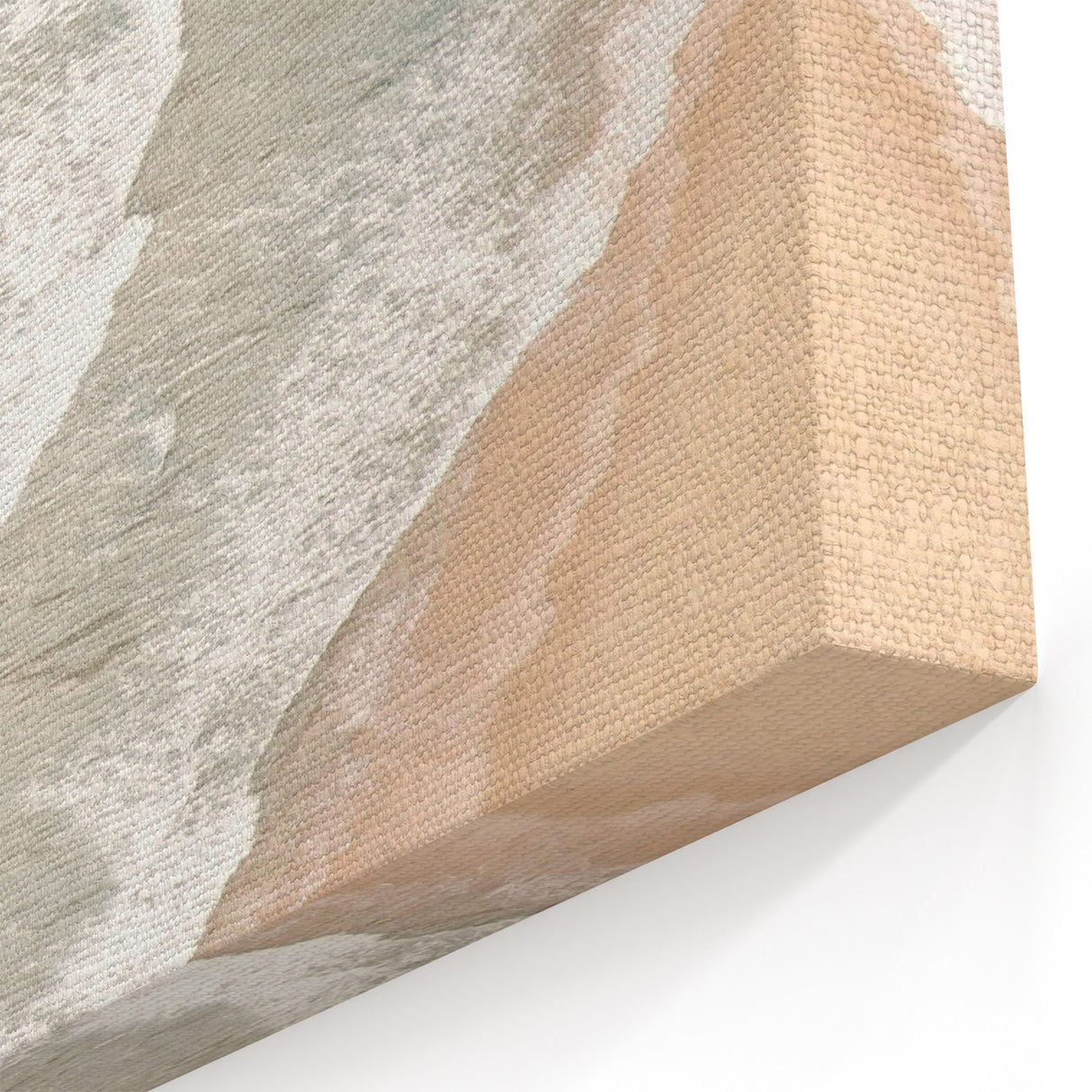 Beach Decor Prints - Soft Ocean Waves and Sandy Shore Canvas