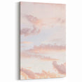 Sunset Canvas Art - Soft Pastel Clouds and Serene Summer Sky