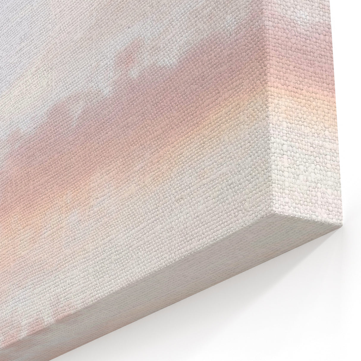 Sunset Canvas Art - Soft Pastel Clouds and Serene Summer Sky