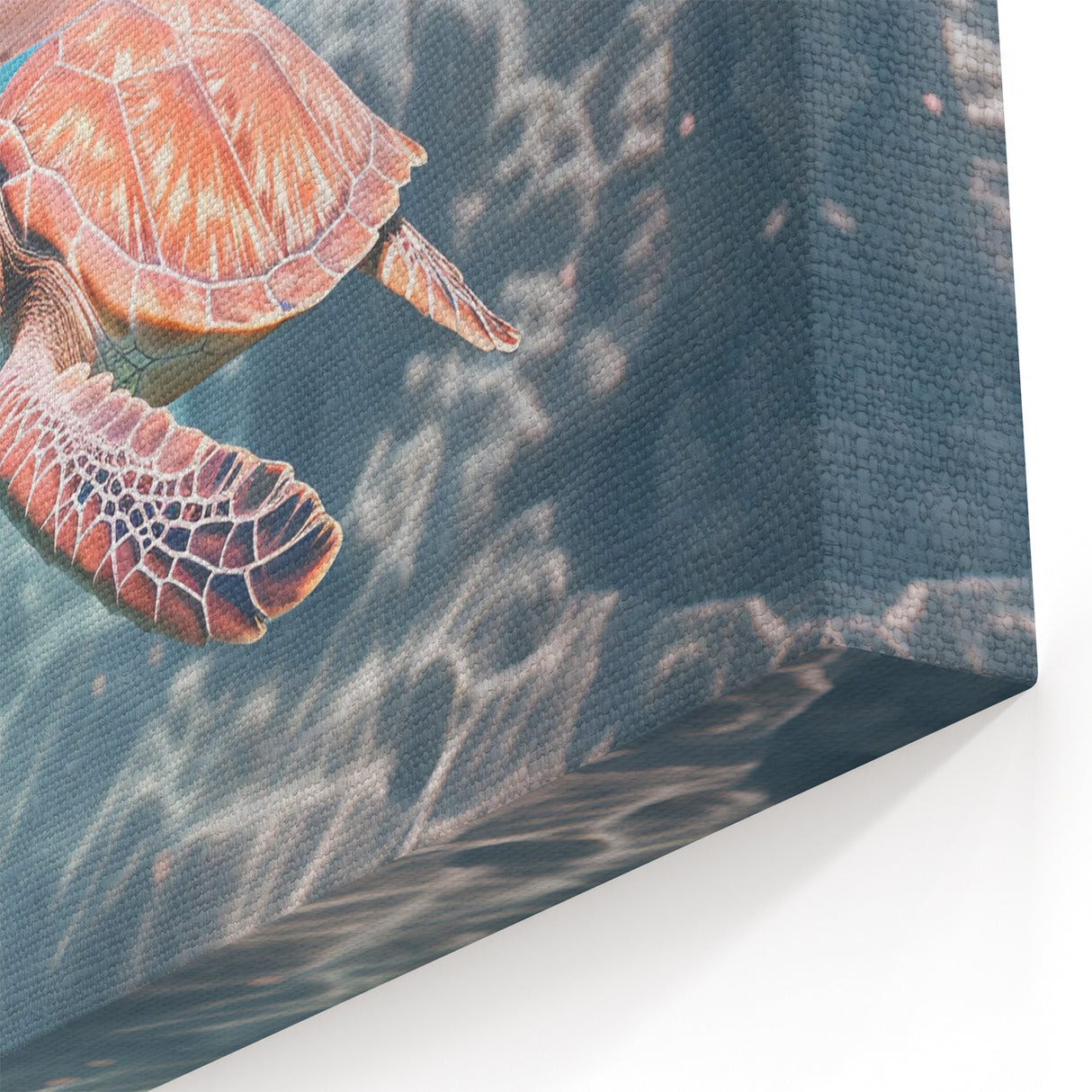 Tropical Wall Art - Sea Turtle Summer Vibes Print