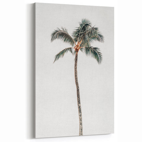 Tropical Wall Art - Minimalist Palm Tree Canvas