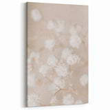 Beach Decor Print - White Blooms Summer Scenery Canvas