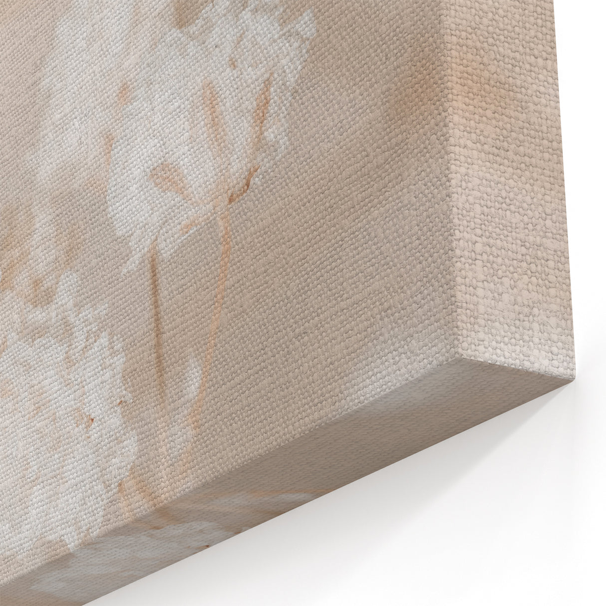 Beach Decor Print - White Blooms Summer Scenery Canvas