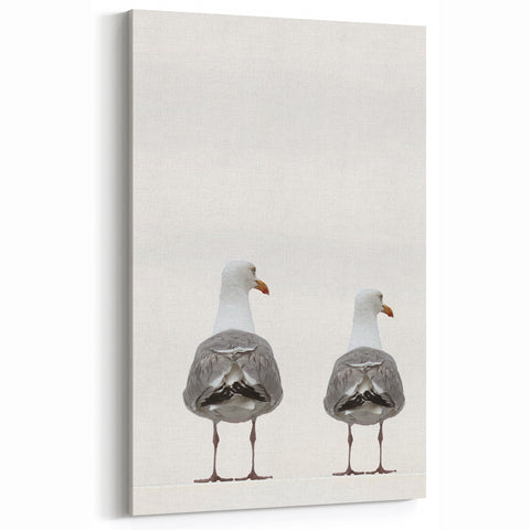 Beach Decor Prints - Seagulls Coastal Summer ArtZ
