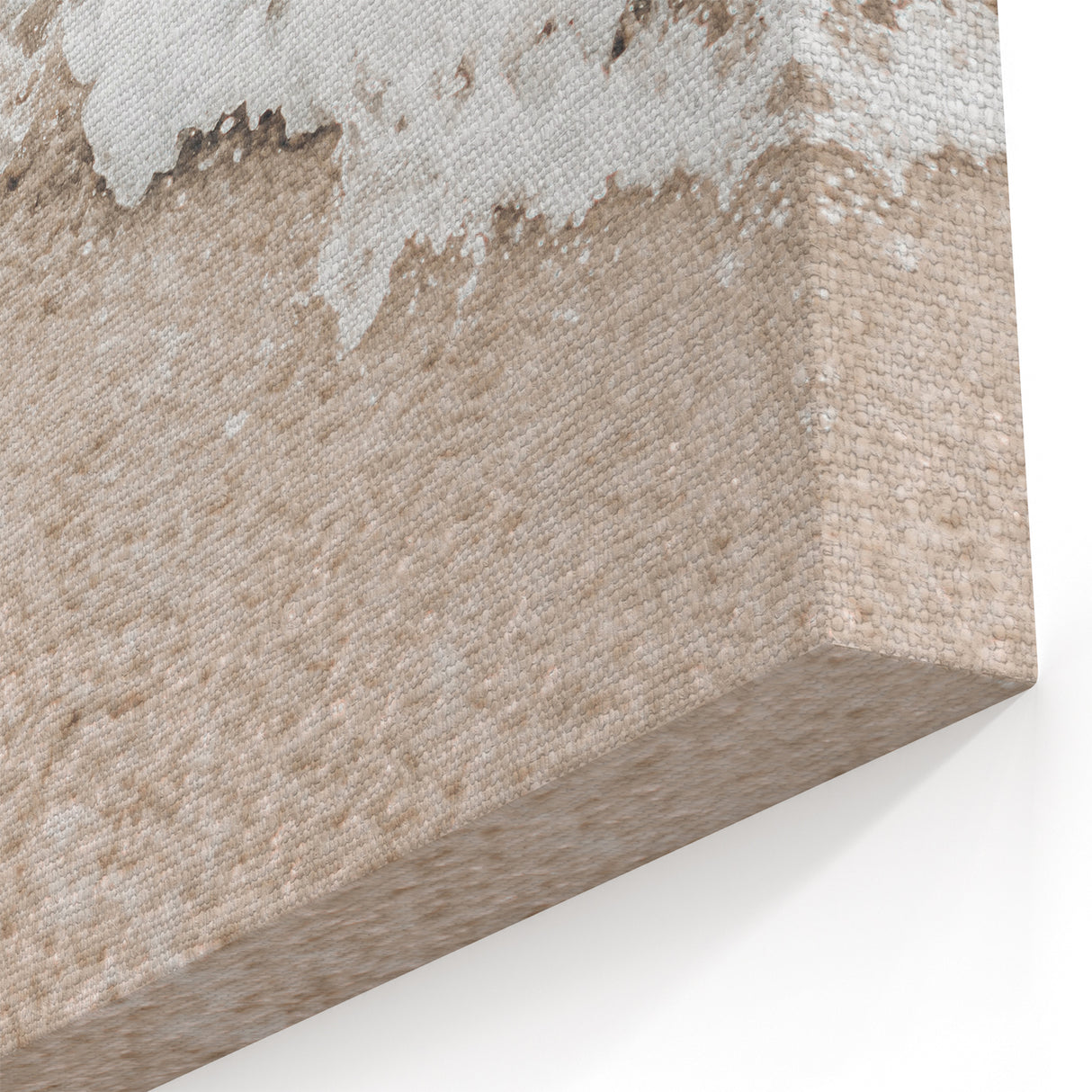 Summer Landscape Art - Foamy Ocean Shoreline Canvas