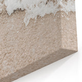Summer Landscape Art - Foamy Ocean Shoreline Canvas