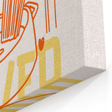 Full-Time Pasta Lover Kitchen Art Print – Food-Themed Wall Art