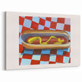 Retro Hot Dog Kitchen Wall Decor – Food-Themed Culinary Canvas Art