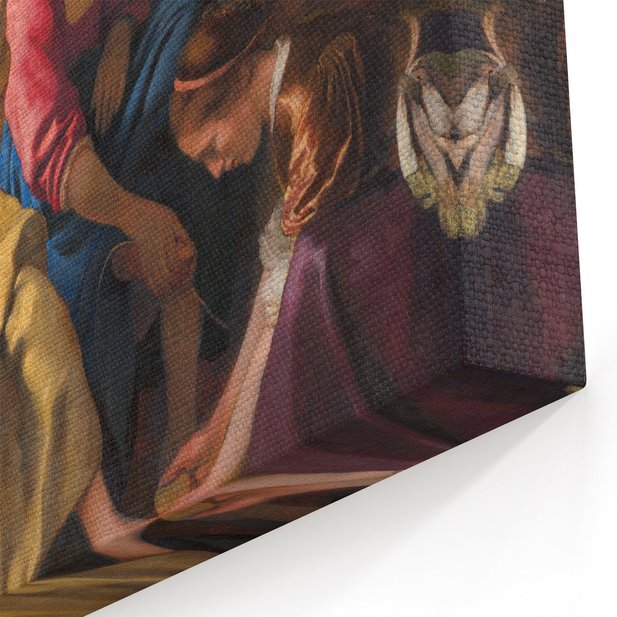 Baroque Art Print - Classic Scene with Elegant Figures and Warm Tones