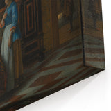 Baroque Interior Scene with Figures - Historical Art Prints