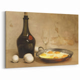 Classic Eggs and Bottle Dishes Wall Art – Culinary Kitchen Wall Decor