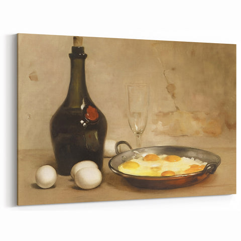 Classic Eggs and Bottle Dishes Wall Art – Culinary Kitchen Wall Decor
