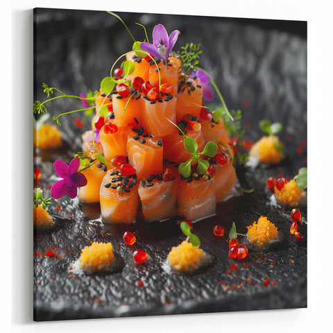 Gourmet Sushi Dishes Wall Art – Modern Kitchen and Dining Room Decor