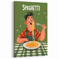 Playful Spaghetti Lover Wall Art – Fun Kitchen Wall Decor
