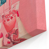 Elegant Cocktail Pour Wall Art – Modern Kitchen and Dining Room Decor
