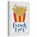 French Fries Dishes Wall Art - Perfect Kitchen and Dining Room Decor