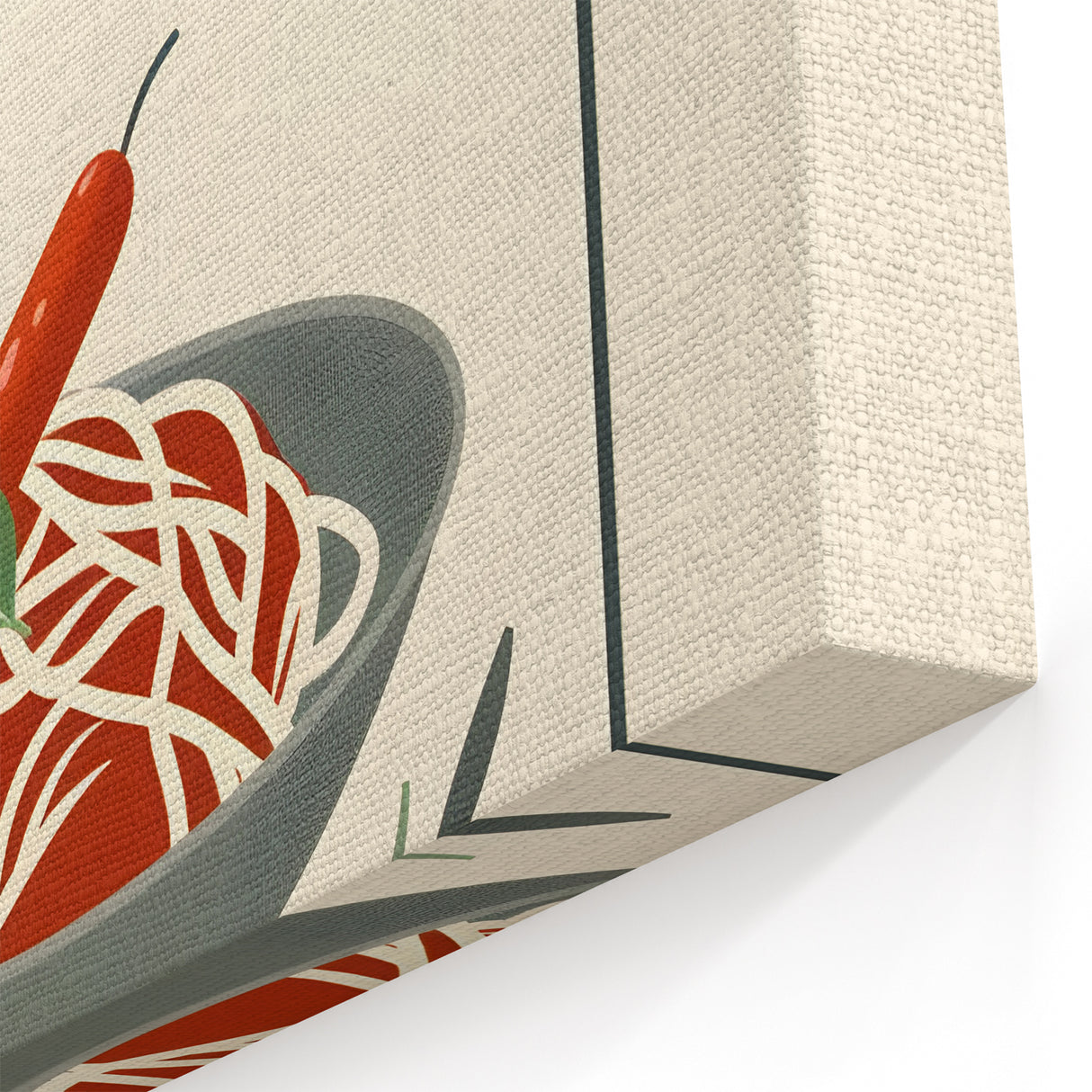 Linguine Dishes Wall Art - Stylish Kitchen and Dining Room Decor