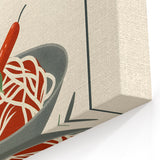 Linguine Dishes Wall Art - Stylish Kitchen and Dining Room Decor