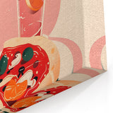 Pizza Dishes Wall Art - Modern Kitchen and Dining Room Decor