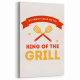 King of the Grill Wall Art - Perfect Kitchen and BBQ Decor
