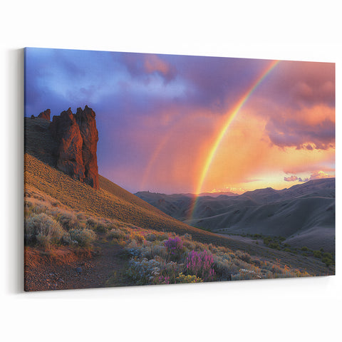 Southwestern Desert Wall Art with Rainbow - Stunning Landscape Prints