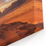 Red Rock Desert Sunset Wall Art - Stunning Desert Canvas Prints