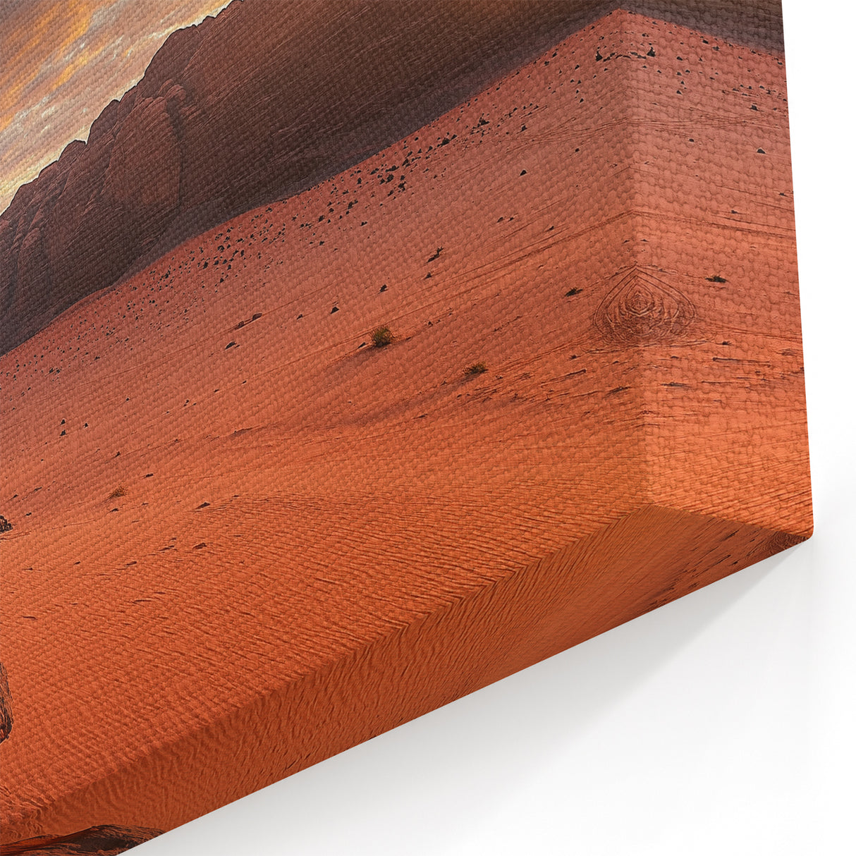 Golden Desert Landscape Wall Art - Red Rock Canvas Prints