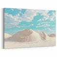 White Sand Dunes Wall Art - Serene Desert Landscape Canvas Prints