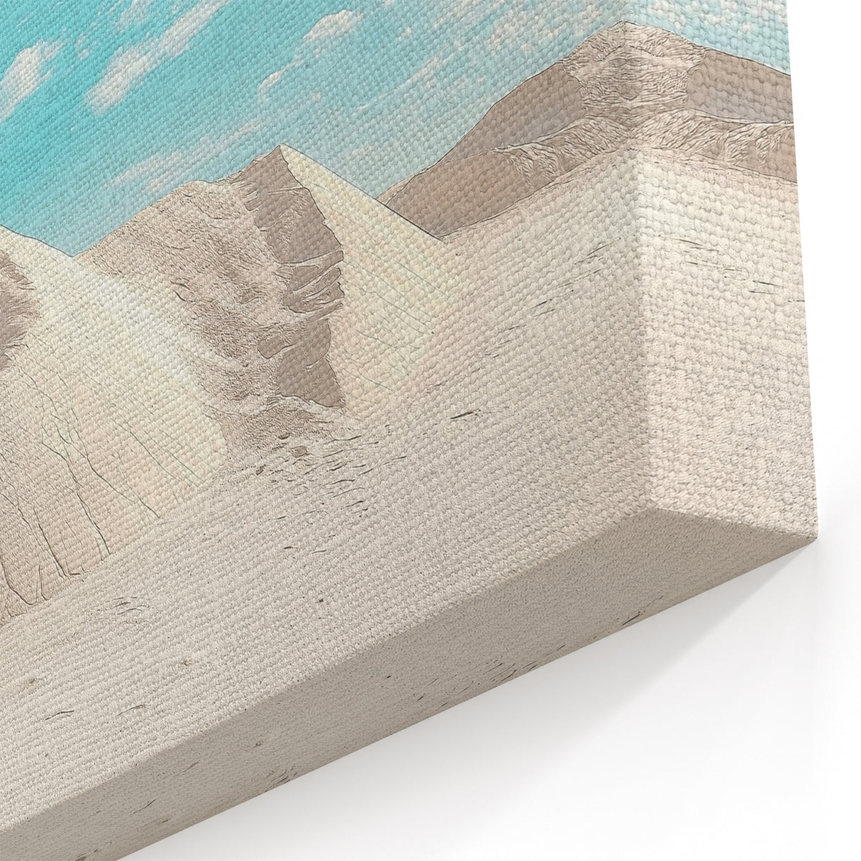 White Sand Dunes Wall Art - Serene Desert Landscape Canvas Prints