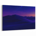Starlit Desert Night Cactus Wall Art - Ethereal Sand Dunes Canvas Prints