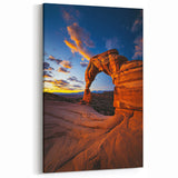 Desert Canvas Prints - Mesmerizing Desert Wall Art with Sunset Arch