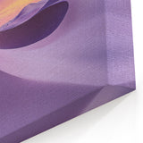 Desert Landscape Art - Soft Purple Dunes with Sunset Canvas Prints