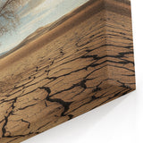 Southwestern Desert Art - Resilient Tree on Cracked Earth Canvas