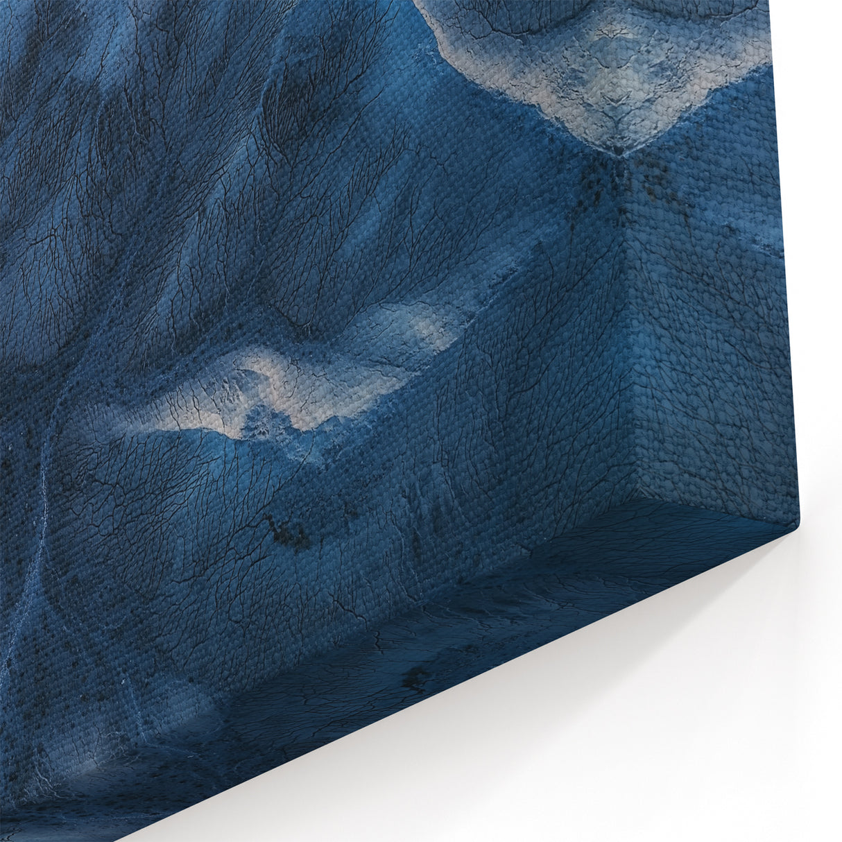 Desert Landscape Art - Aerial View of Blue Toned Sand Patterns