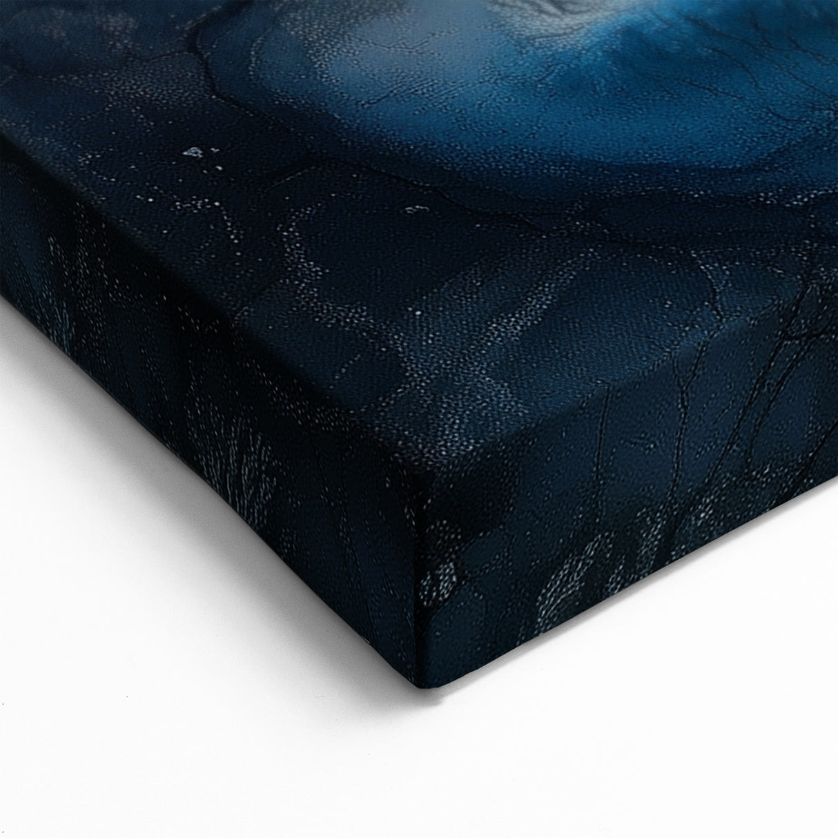 Desert Landscape Art - Abstract Aerial View of Textured Blue Ridges