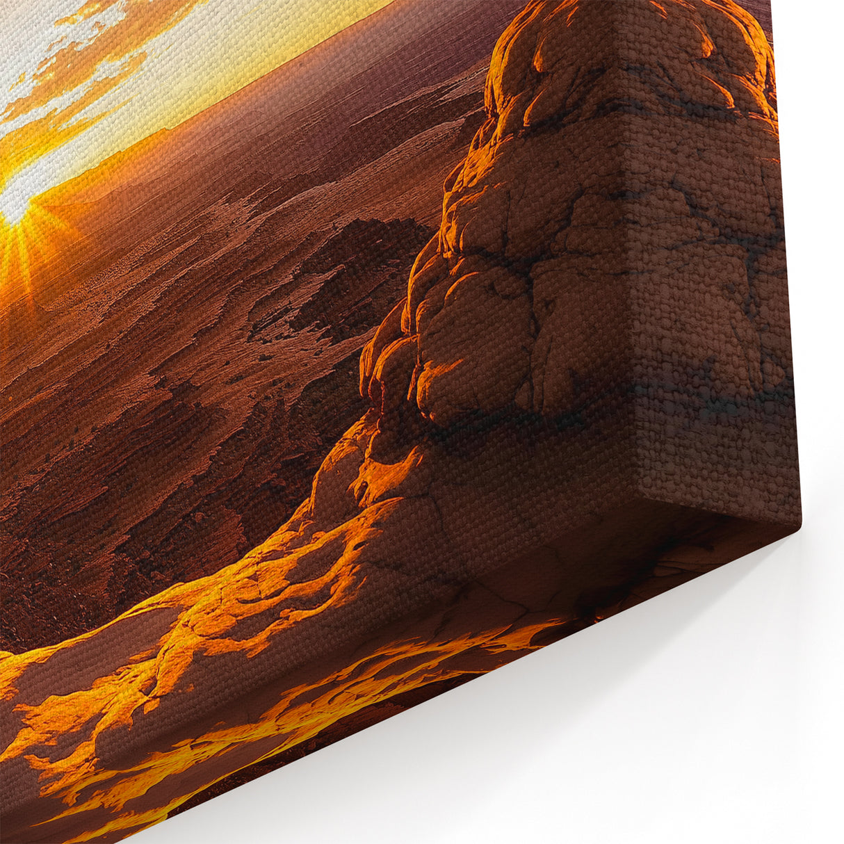 Southwestern Desert Art - Sunrise Framed by Natural Arch