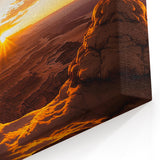 Southwestern Desert Art - Sunrise Framed by Natural Arch
