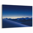 Desert Canvas Prints - Starlit Desert Dunes in Midnight Blue