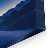 Desert Canvas Prints - Starlit Desert Dunes in Midnight Blue